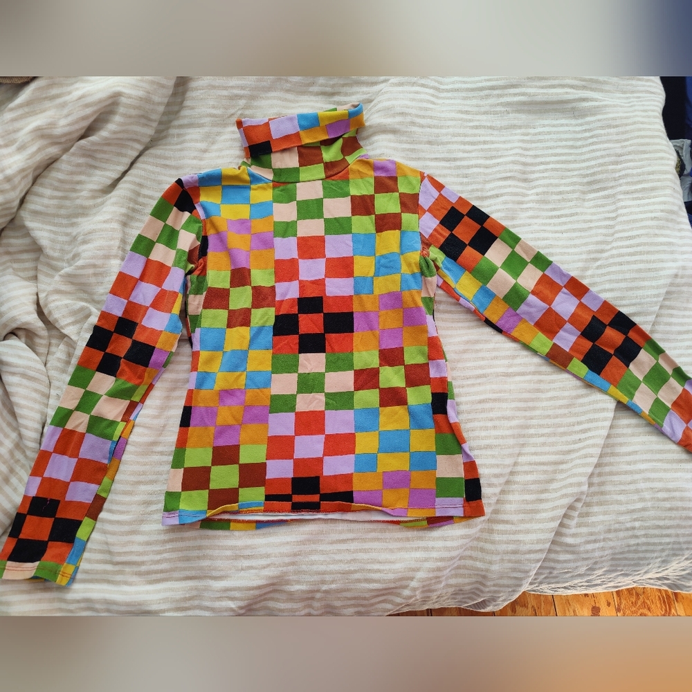Nooworks Turtleneck Top In Carnival Print